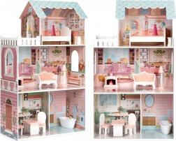 Groot poppenhuis met meubels ECOTOYS