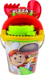 Androni Sand Set Pizza Friend, 7-piece