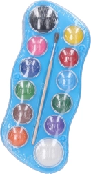 Aquarelverf - set van 12 kleuren + penseel