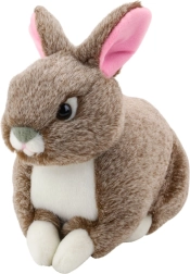 Lapin en peluche marron 20 cm