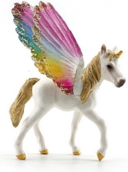 Unicorn Figurine with Rainbow Wings 9 cm