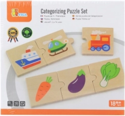 Houten logische puzzel VIGA, 24 stukjes