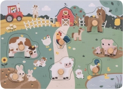 Wooden Sound Puzzle Farm Animals