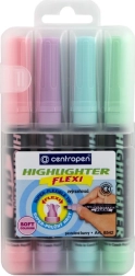 Flexi pastel highlighters 4 pcs
