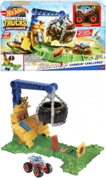 Hot Wheels Monster Trucks Arena Smashers Rhinomite – uitdaging met rammelende band