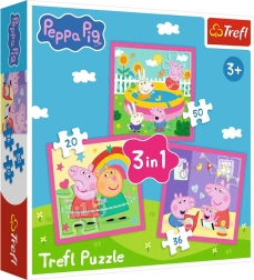 Puzzel 3-in-1 – Peppa en vrienden TREFL