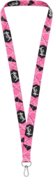 Pink BAAGL Keychain – 45 cm lanyard made of durable polyester