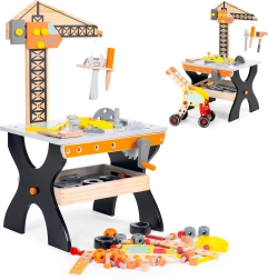 Houten kinderwerkbank met gereedschap ECOTOYS