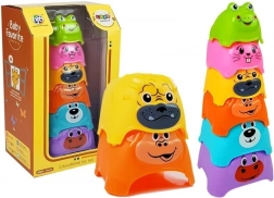 Kleurrijke dierenpiramide voor baby’s