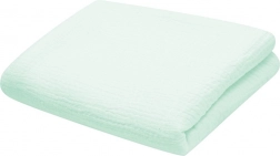 Couverture pour bébé en mousseline NEW BABY 70 × 100 cm menthe