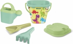 RePlay zandset dinosaurussen – plastic emmer met accessoires in net