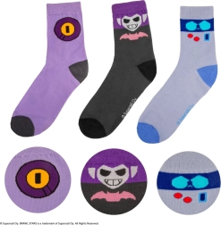 Brawl Stars Sock Set – 8‑Bit, Rico and Mortis