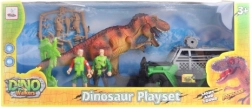 Set met batterijdinosaurus en terreinwagen