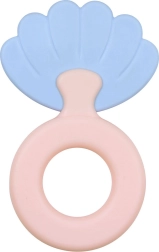 BABY MIX Shell-Shaped Baby Teether with Rattle