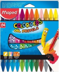 Driehoekige oliepastels MAPED Color'Peps 24 stuks