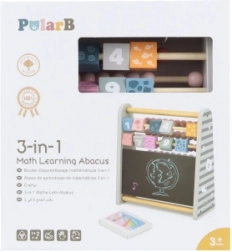 Houten telraam 3-in-1 met bord en cijfers