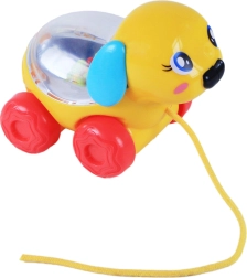 Trekhond met kleurrijke balletjes voor de allerkleinsten