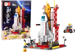 Jeu de construction fusée spatiale avec rampe de lancement, 500 pièces