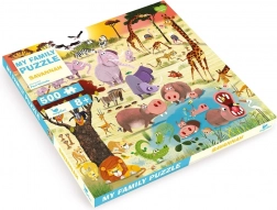 Familiepuzzel Savanne 500 stukjes
