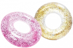Inflatable Ring with Glitter INTEX Sparkling Glitter 107 cm