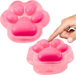 Anti-stress sensorische squishy kattenpoot roze