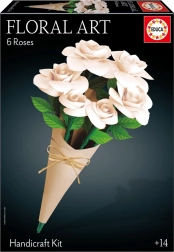 Educa 3D Puzzle Floral Art – White Roses