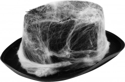 halloweenhoed met spinnenweb en spinnen