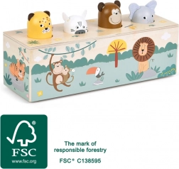 wooden music box Safari small foot