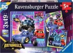 RAVENSBURGER Batwheels Puzzle 3×49 pieces