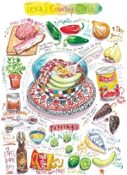 Magnolia puzzle chili de cowboy texan 1000 pièces