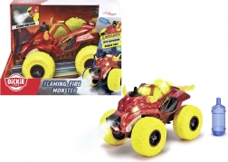 Dickie Toys Fire Monster – kinder-monstertruck met licht, geluid en stoom 25 cm