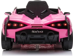 Elektrisches Kinderauto Lamborghini Sian mit Fernbedienung – Rosa