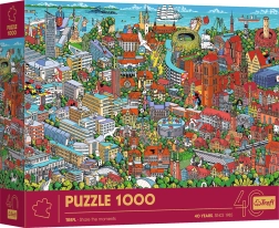 Trefl puzzel Premium Plus Share the Moments: Driestad 1000 stukjes