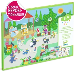 Djeco création avec autocollants Musiciens