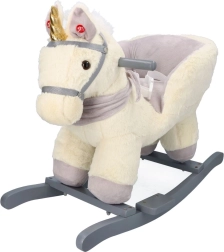 Rocking unicorn with a comfortable seat