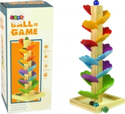 Houten boom knikkerbaan