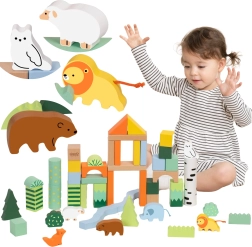 Creative Wooden Blocks Forest World Classic World 50 pcs