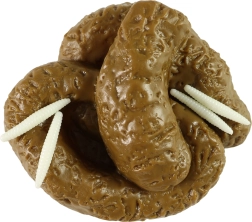 Crotte artificielle avec chenilles – accessoire de blague réaliste