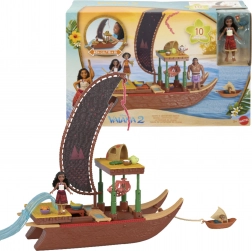Set figuur en accessoires Disney VAJANA 2 Adventure Canoe, 10 delen