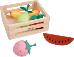 Panier en bois avec fruits Classic World