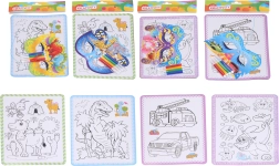 Set créatif pour enfants – 4 coloriages, un masque et 4 feutres