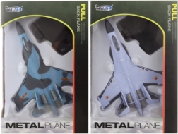 Metalen vliegtuig op batterijen met terugtrekmechanisme