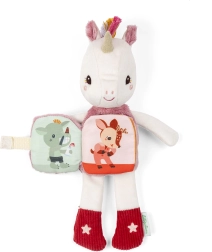 Lilliputiens plush unicorn Lena with a storybook