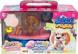 Interactieve badset met beagle puppy wit-geel