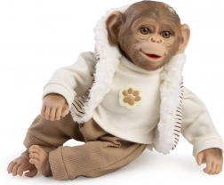 Realistische babyaap met zacht lichaam 32 cm