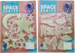 Lichtgevende decoratie met ruimtethema 30 x 21 cm