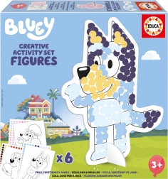 Creatieve set met sjablonen Bluey