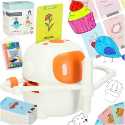 Robot interactif éducatif pour apprendre à dessiner et écrire avec cartes et feutres