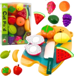 Set pour enfants de découpe de fruits avec planche et petit couteau – jouet éducatif
