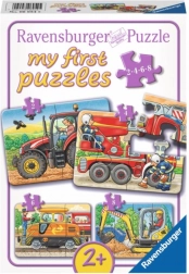 Ravensburger My First Puzzle Transport Machines 4-in-1 (2, 4, 6, 8 pieces)